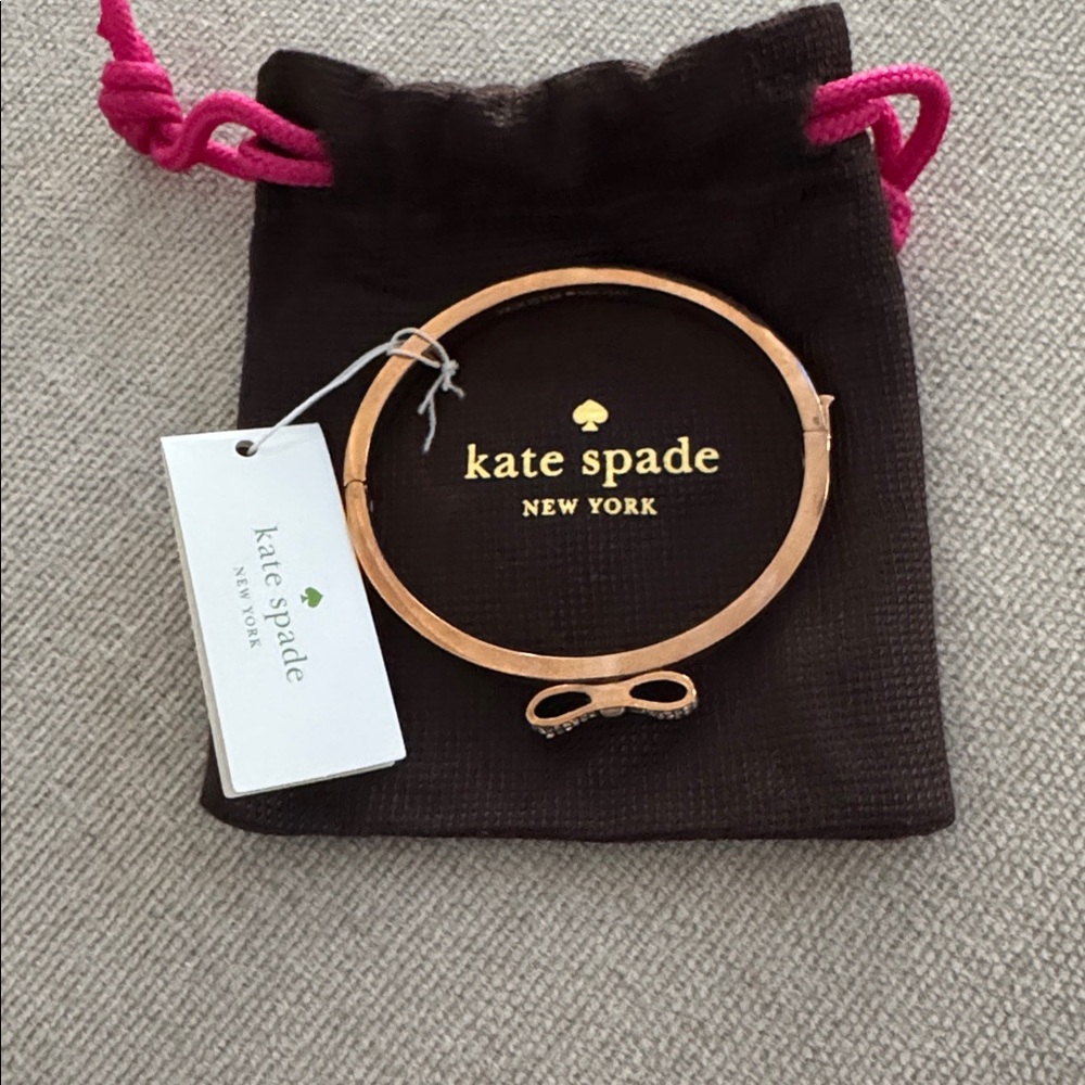Kate Spade Rose Gold Bow Bracelet